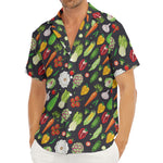 Colorful Vegetable Pattern Print Men's Deep V-Neck Shirt