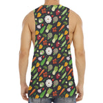 Colorful Vegetable Pattern Print Men's Muscle Tank Top