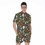 Colorful Vegetable Pattern Print Men's Rompers