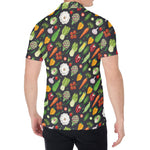 Colorful Vegetable Pattern Print Men's Shirt