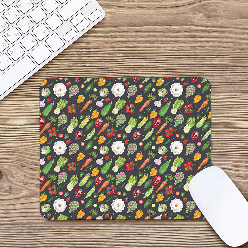 Colorful Vegetable Pattern Print Mouse Pad