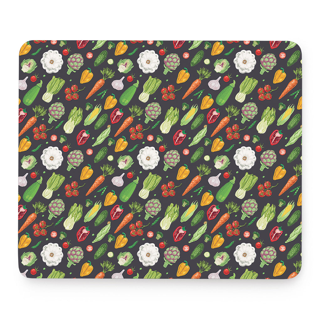 Colorful Vegetable Pattern Print Mouse Pad