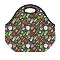 Colorful Vegetable Pattern Print Neoprene Lunch Bag
