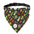 Colorful Vegetable Pattern Print Over The Collar Dog Bandana