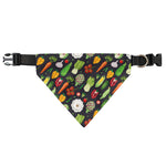 Colorful Vegetable Pattern Print Over The Collar Dog Bandana