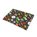 Colorful Vegetable Pattern Print Pet Cooling Mat Cover