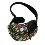 Colorful Vegetable Pattern Print Pet Sling Carrier