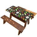 Colorful Vegetable Pattern Print Picnic Table Cover