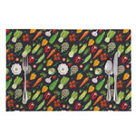 Colorful Vegetable Pattern Print Placemat