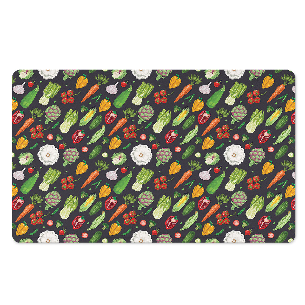 Colorful Vegetable Pattern Print Polyester Doormat