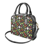 Colorful Vegetable Pattern Print Shoulder Handbag