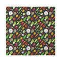 Colorful Vegetable Pattern Print Silk Bandana