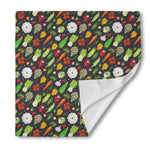 Colorful Vegetable Pattern Print Silk Bandana