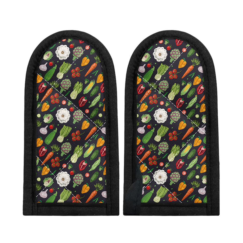 Colorful Vegetable Pattern Print Skillet Handle Cover