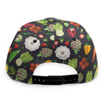 Colorful Vegetable Pattern Print Snapback Cap