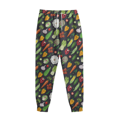 Colorful Vegetable Pattern Print Sweatpants