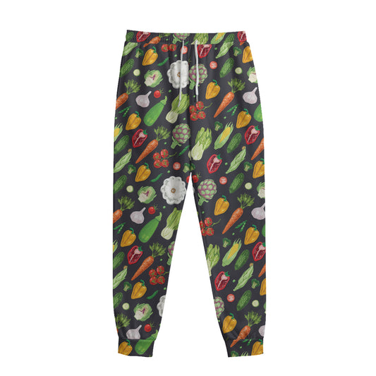 Colorful Vegetable Pattern Print Sweatpants