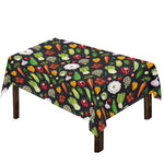 Colorful Vegetable Pattern Print Tablecloth