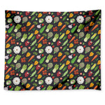 Colorful Vegetable Pattern Print Tapestry