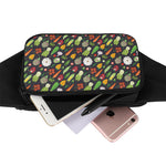 Colorful Vegetable Pattern Print Waist Bag