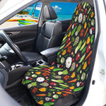 Colorful Vegetable Pattern Print Waterproof Car Seat Cover