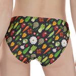 Colorful Vegetable Pattern Print Women's Panties