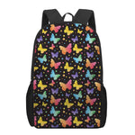 Colorful Watercolor Butterfly Print 17 Inch Backpack