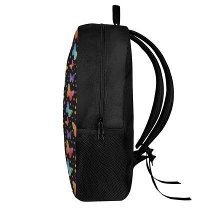 Colorful Watercolor Butterfly Print 17 Inch Backpack