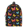 Colorful Watercolor Butterfly Print School Backpack