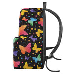 Colorful Watercolor Butterfly Print Backpack