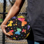 Colorful Watercolor Butterfly Print Basketball