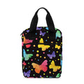 Colorful Watercolor Butterfly Print Bible Tote Bag
