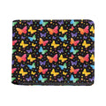 Colorful Watercolor Butterfly Print Bifold Wallet