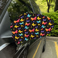 Colorful Watercolor Butterfly Print Car Side Mirror Covers