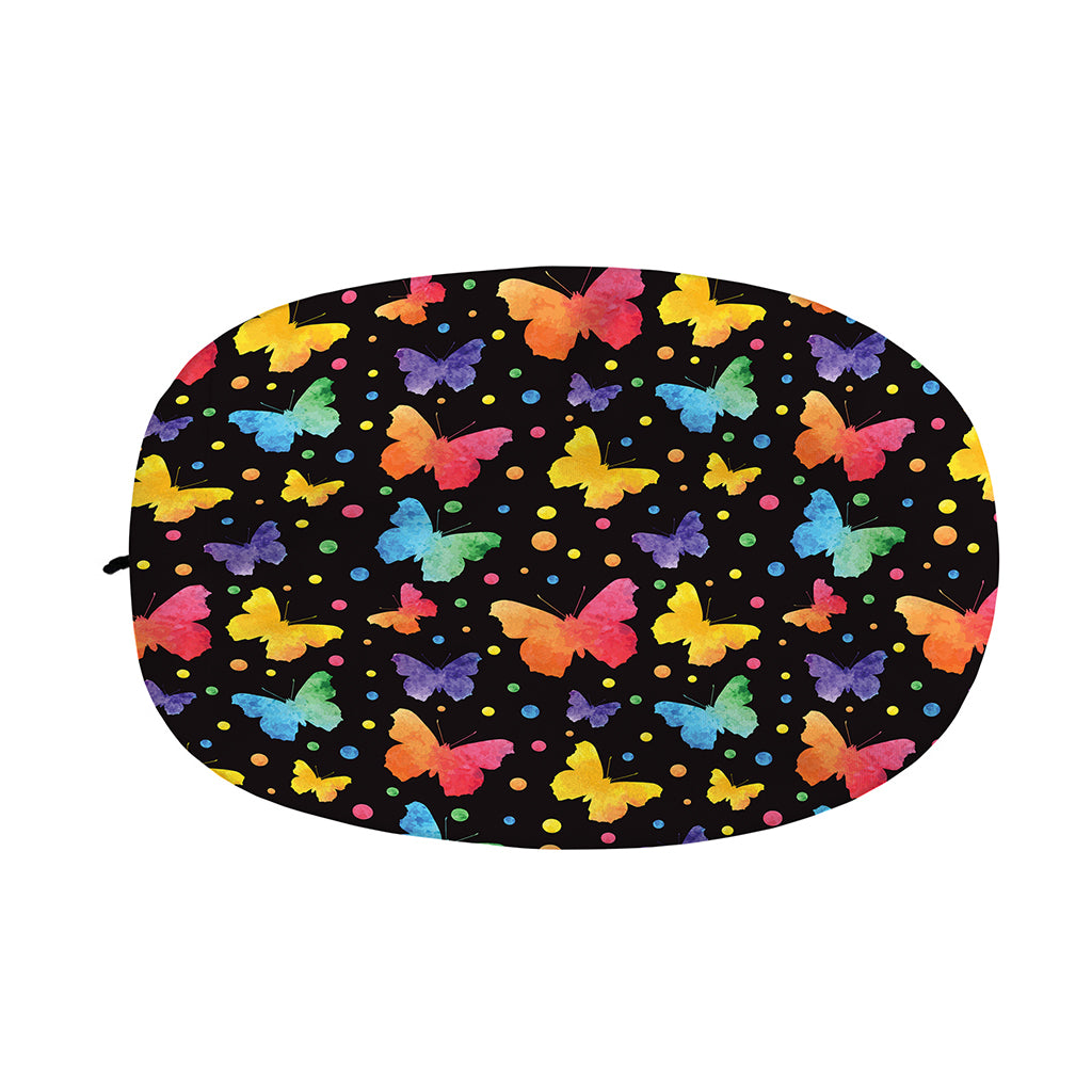 Colorful Watercolor Butterfly Print Car Side Mirror Covers