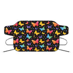 Colorful Watercolor Butterfly Print Car Windshield Snow Cover
