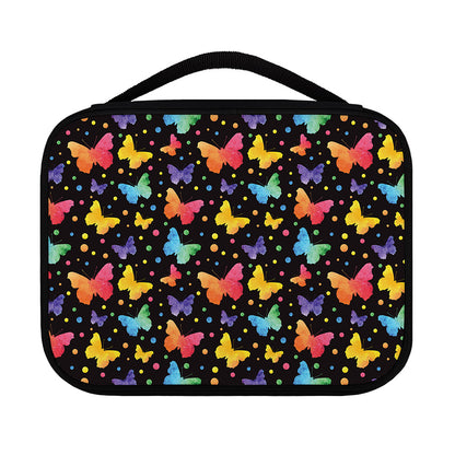 Colorful Watercolor Butterfly Print Classic Bible Case