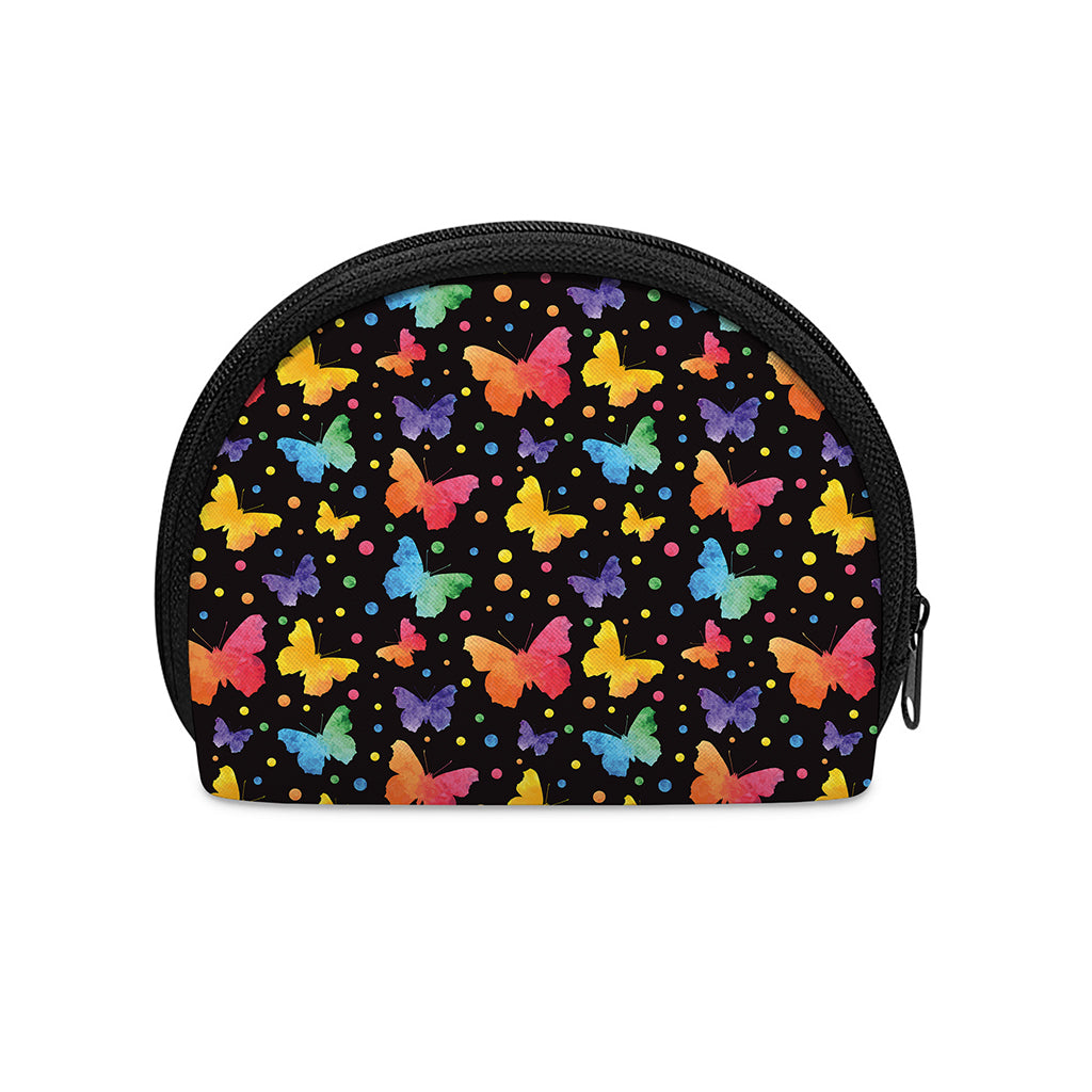 Colorful Watercolor Butterfly Print Coin Purse