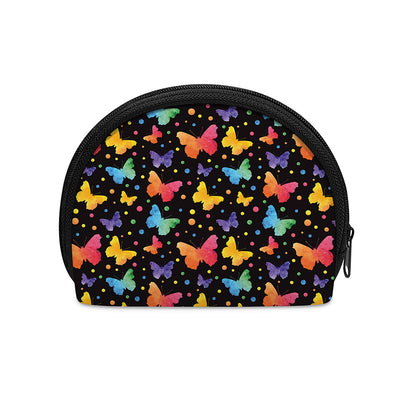 Colorful Watercolor Butterfly Print Coin Purse