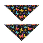 Colorful Watercolor Butterfly Print Dog Bandana