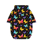 Colorful Watercolor Butterfly Print Dog Zip Up Hoodie