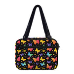 Colorful Watercolor Butterfly Print Double Strap Bible Bag