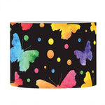 Colorful Watercolor Butterfly Print Drum Lamp Shade
