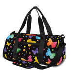 Colorful Watercolor Butterfly Print Gym Bag