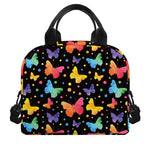 Colorful Watercolor Butterfly Print Insulated Lunch Bag