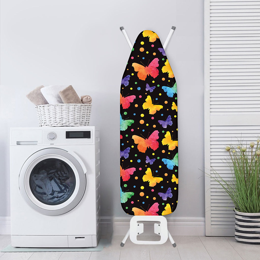Colorful Watercolor Butterfly Print Ironing Board Cover
