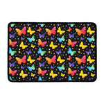 Colorful Watercolor Butterfly Print Kitchen Mat
