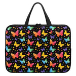 Colorful Watercolor Butterfly Print Laptop Sleeve With Handle