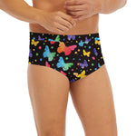 Colorful Watercolor Butterfly Print Men's Briefs