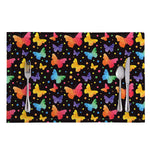 Colorful Watercolor Butterfly Print Placemat